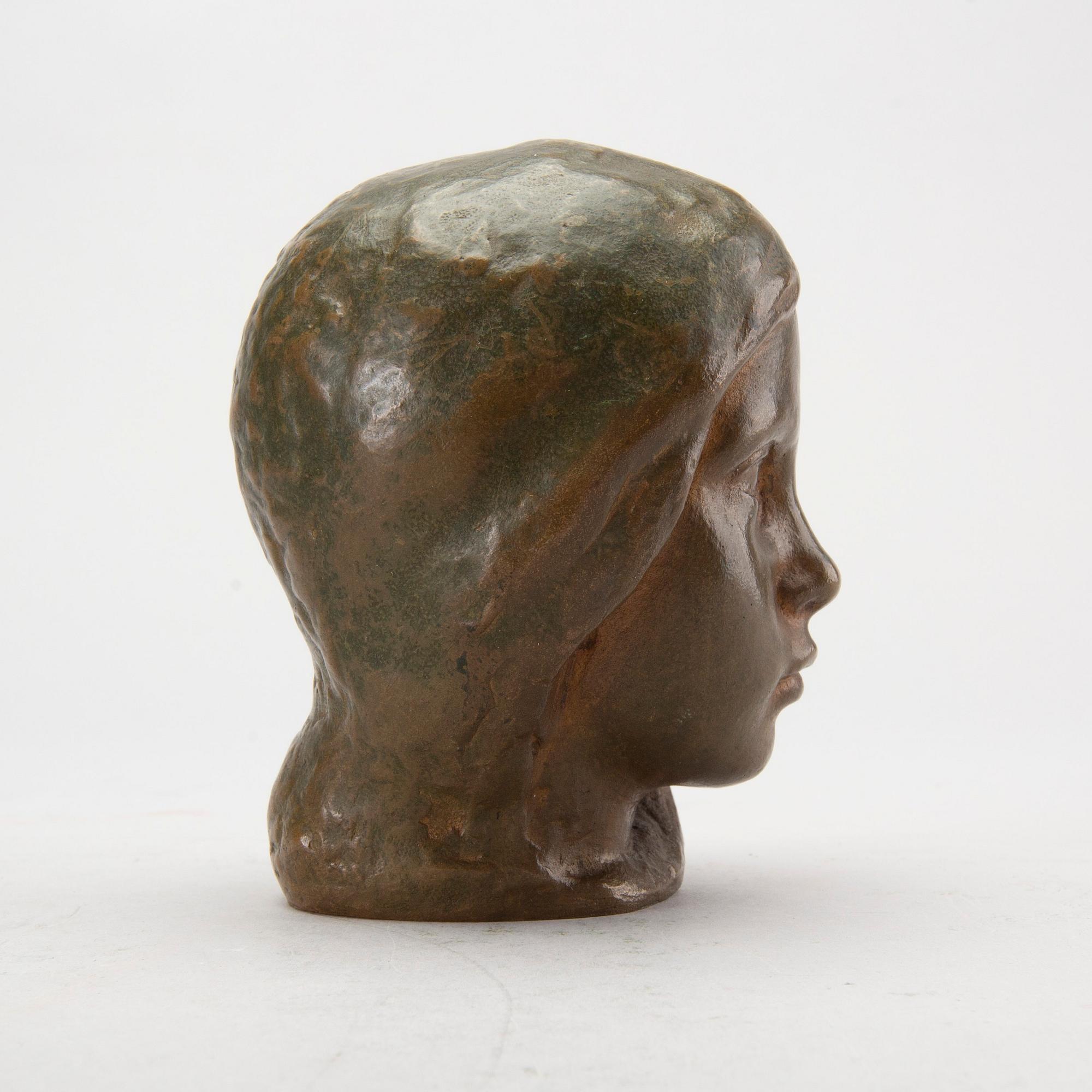 JOHANNES COLLIN, bronze scupture, signed and dated 1910.