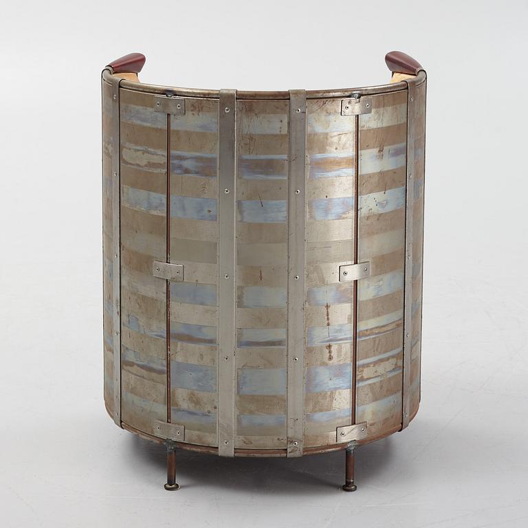 Mats Theselius, an 'Älgskinnsfåtöljen' lounge chair, Källemo, ed. 311/360, Sweden post 1991.