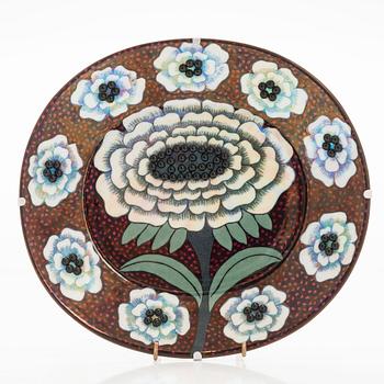 Birger Kaipiainen, Fat, "Fiori", keramik, märkt Birger Kaipiainen, Arabia Art made in Finland 1983, 65/2000.