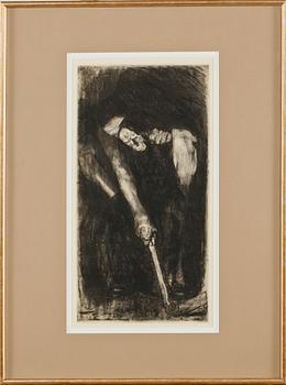 Käthe Kollwitz · KÄTHE KOLLWITZ, etsning, ej signerad.