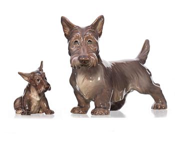 FIGURINER, 2 st, porslin, Dahl Jensen.