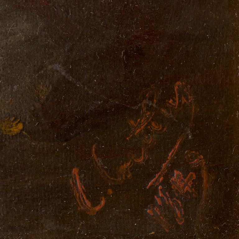 OKÄND KONSTNÄR, olja på duk, otydlig sign, dat 1849.