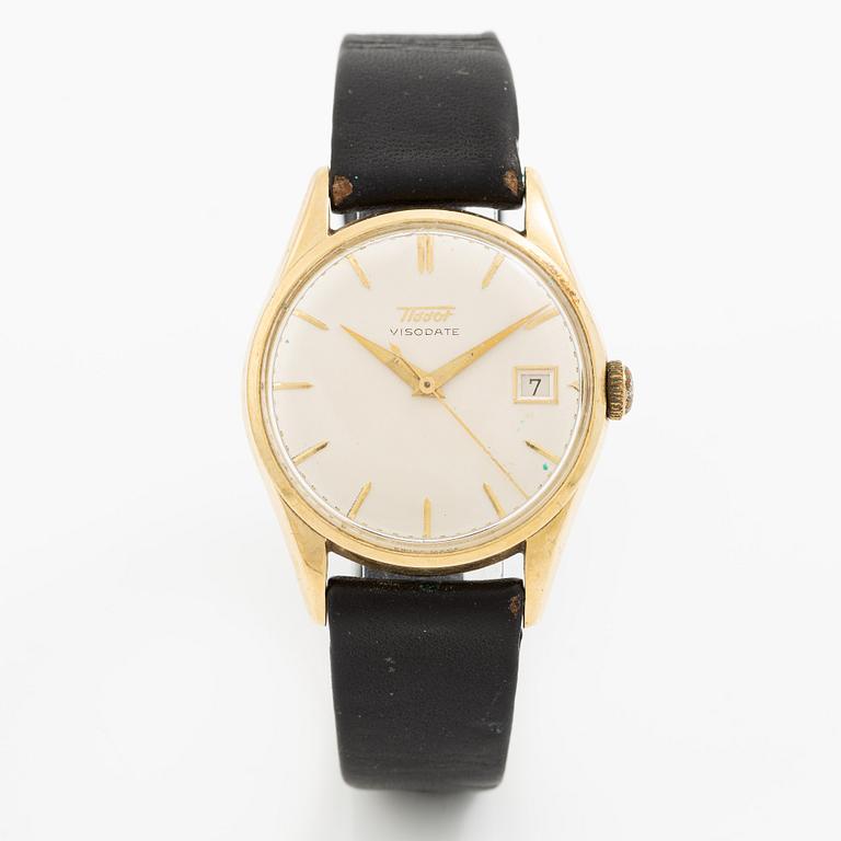 Tissot, Visodate, wristwatch, 34 mm.