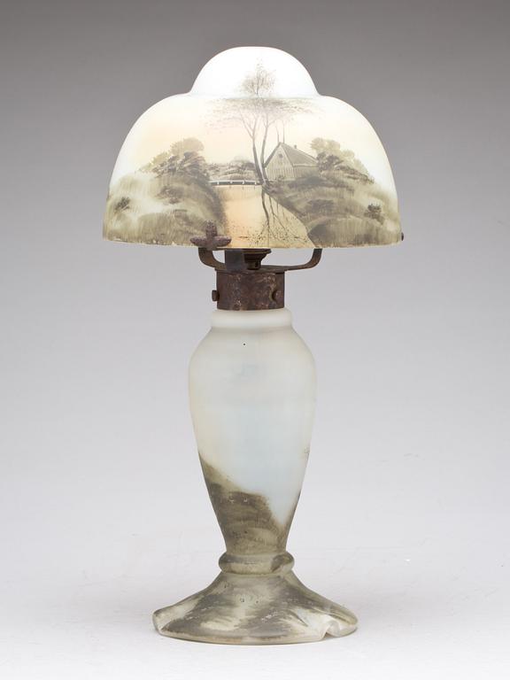 BORDSLAMPA, glas. Jugend, 1910-20-tal.