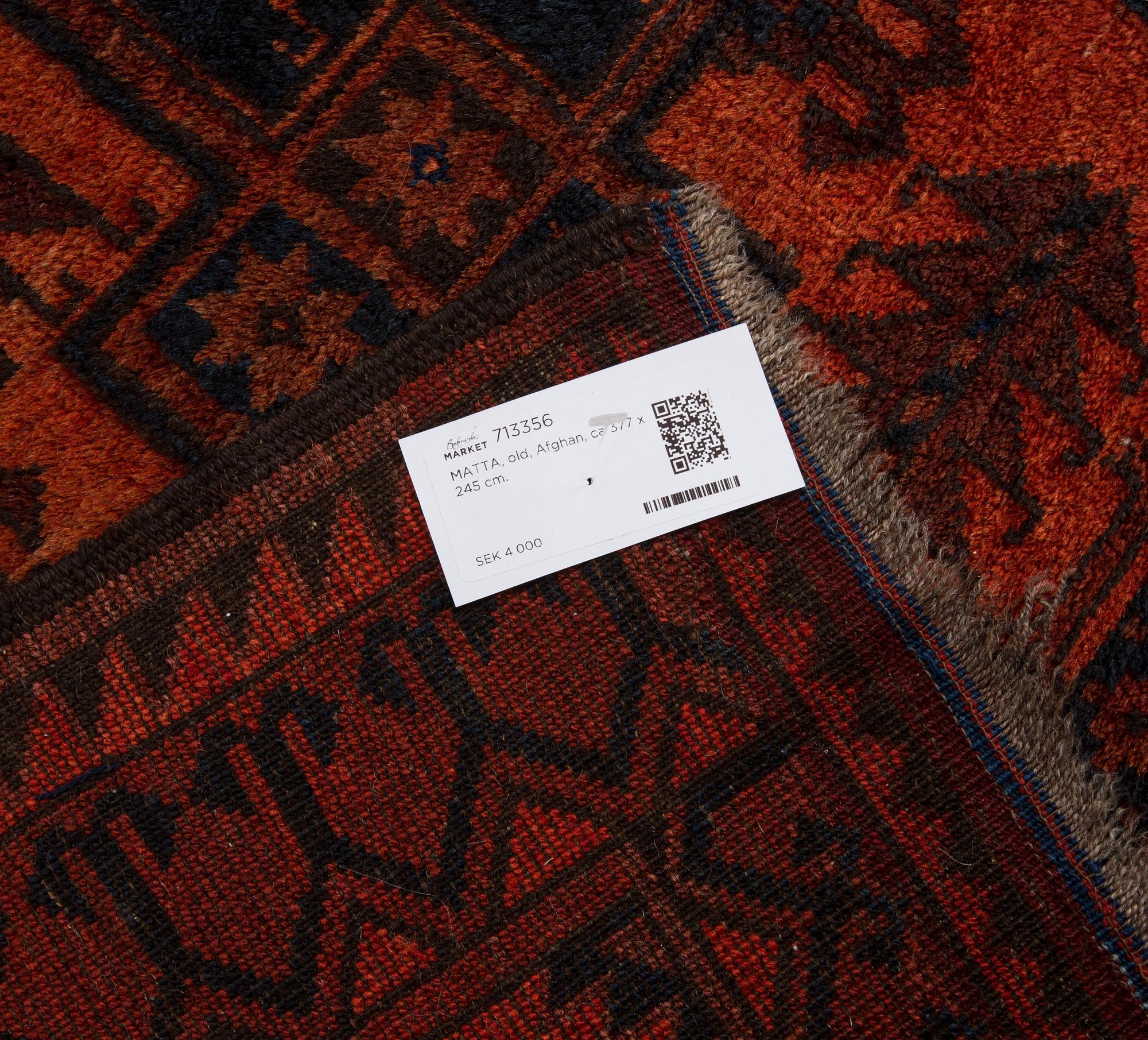 MATTA, old, Afghan, ca 377 x 245 cm.