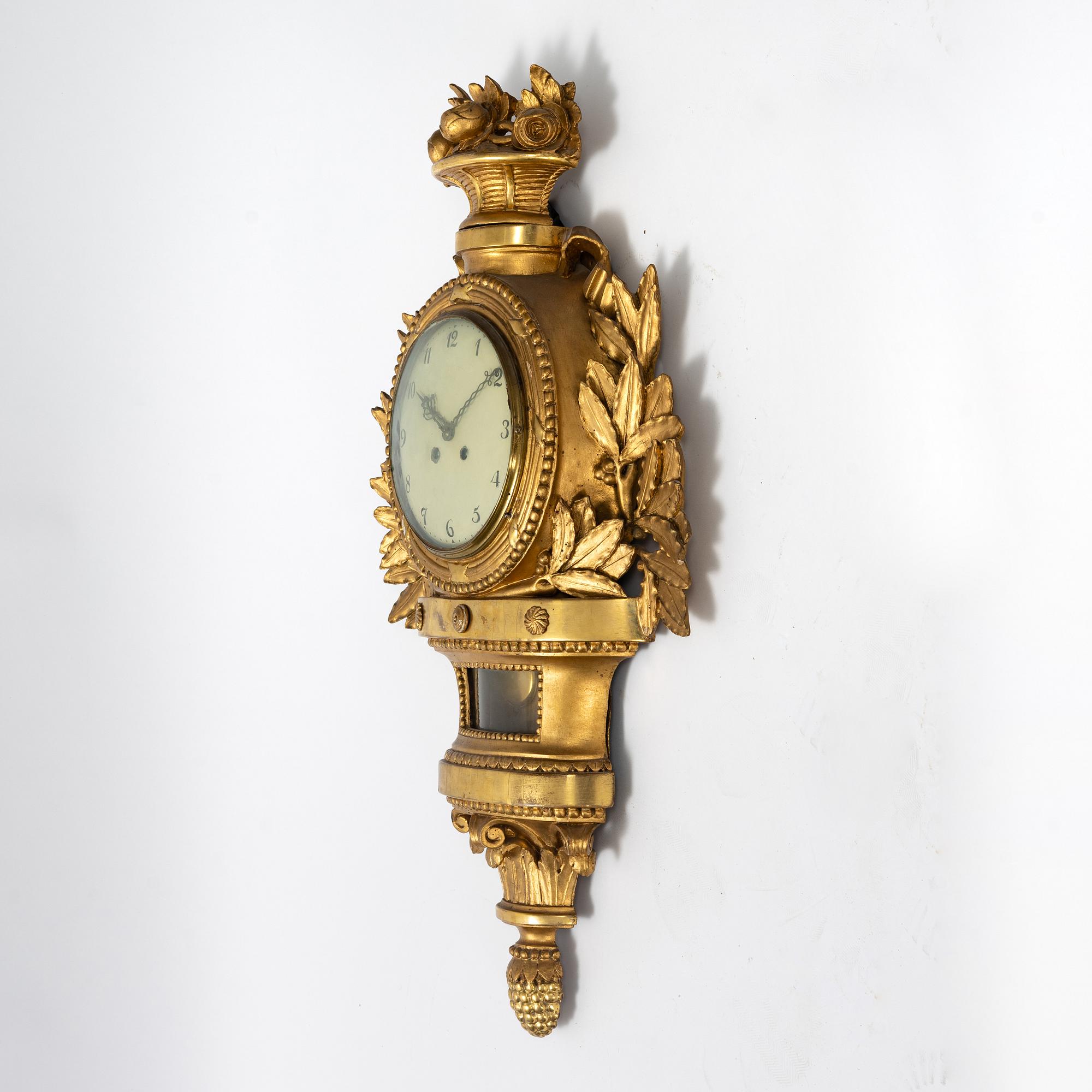 A late Gustavian pendulum, end of the 18th Century.