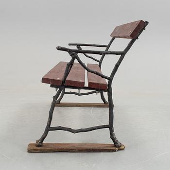 PARKBÄNK, gjutjärn, 1900-talets början.