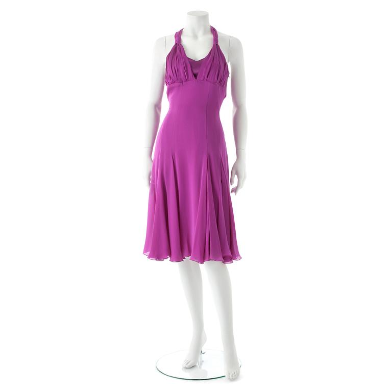 CHARACTÈRE, a pink silk blend cocktail dress.