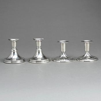LJUSSTAKAR, 2 par, silver. Bl a MGAB, 1969.