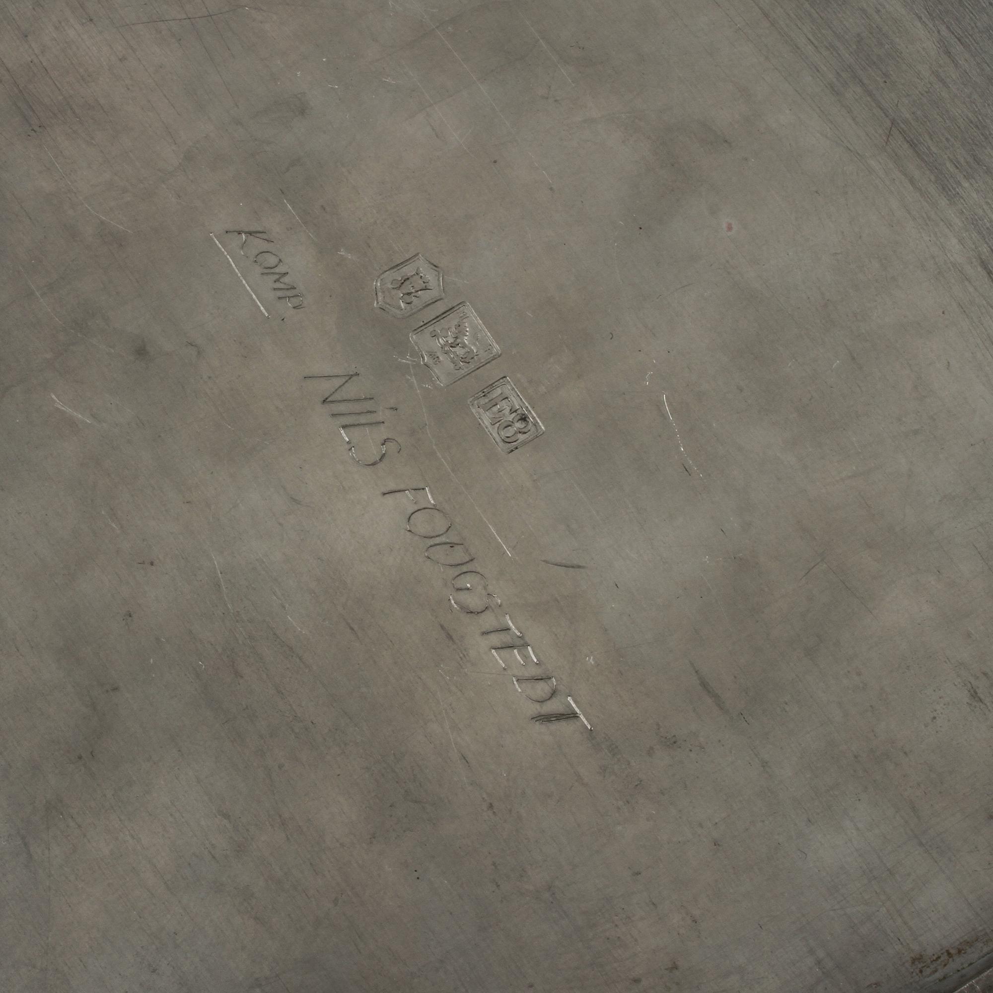 CIGARRBURK, tenn, troligen Nils Fougstedt, Herman Bergman Konstgjuteri, 1931.