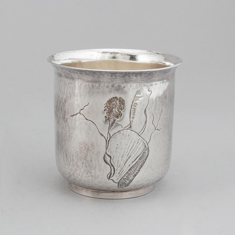 Olle Ohlsson, bägare, sterlingsilver, Stockholm 1992.