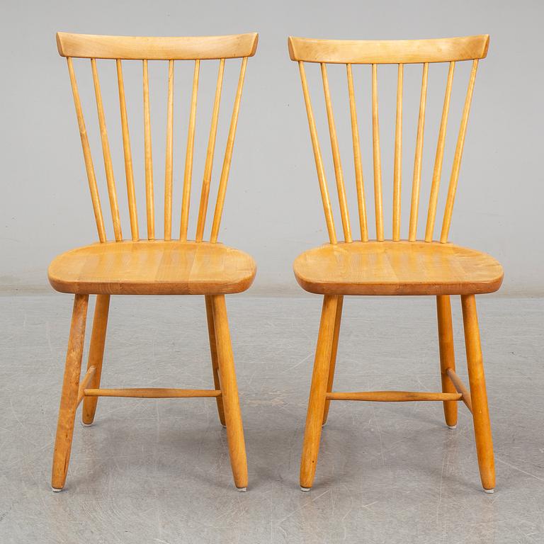 CARL MALMSTEN, five 'Lilla Åland' chairs, 1960s.