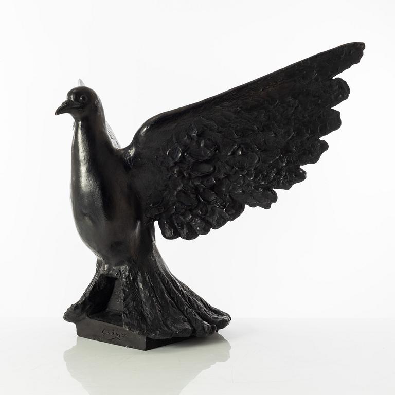 Gudmar Olovson, sculpture. Signed. Numbered. Foundry mark. Bronze, height 52 cm, length 73 cm.