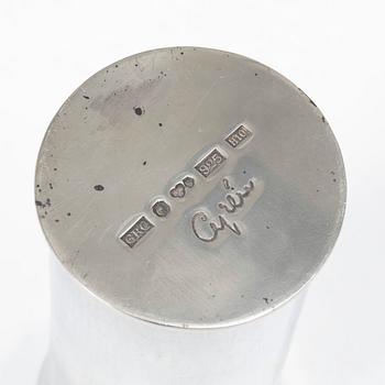 Gunnar Cyrén, Vase, sterling silver, Gävle, 1982.