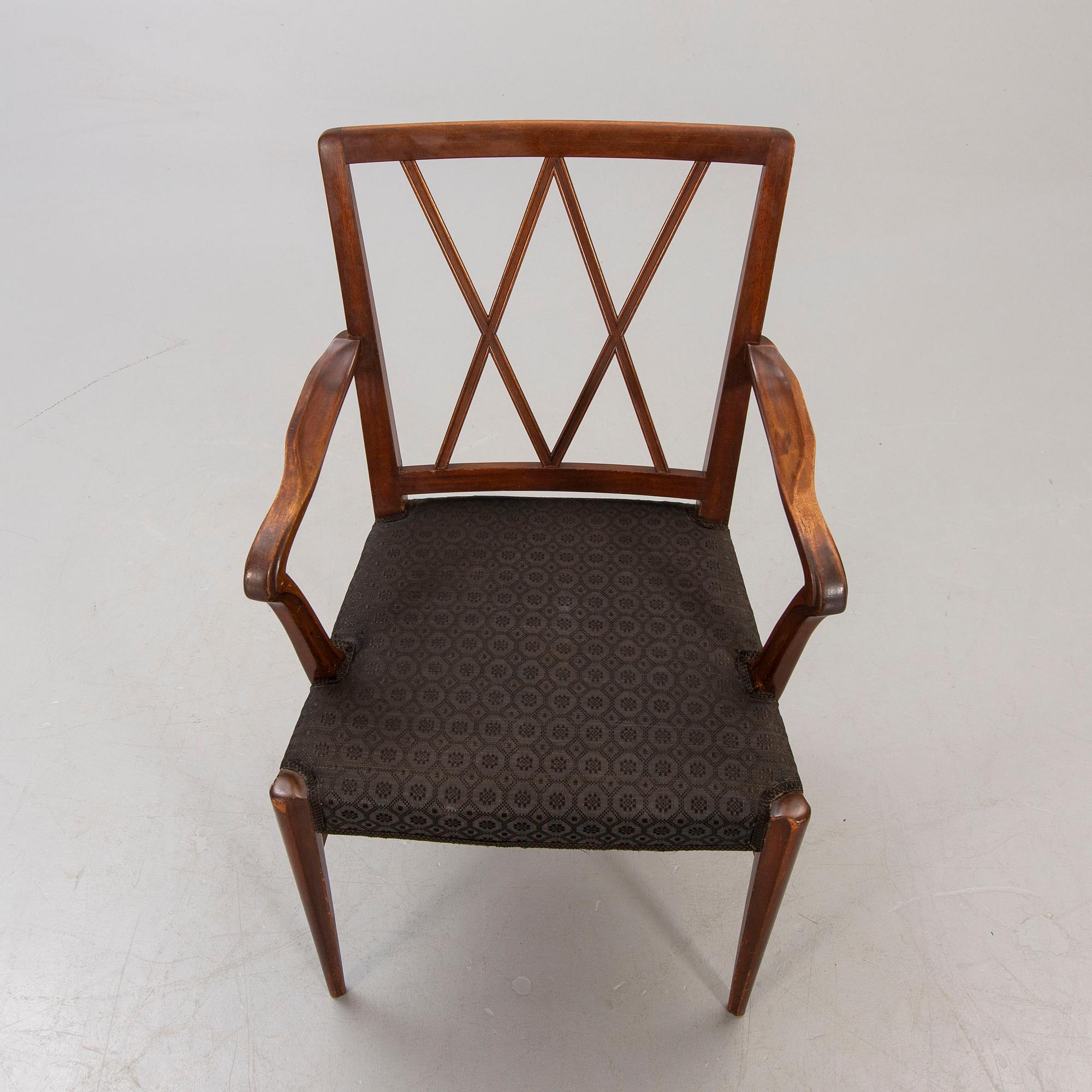 Nordiska Kompaniet, Karmstol, "Lawrence", NK, Sweden Modern, 1940-tal.