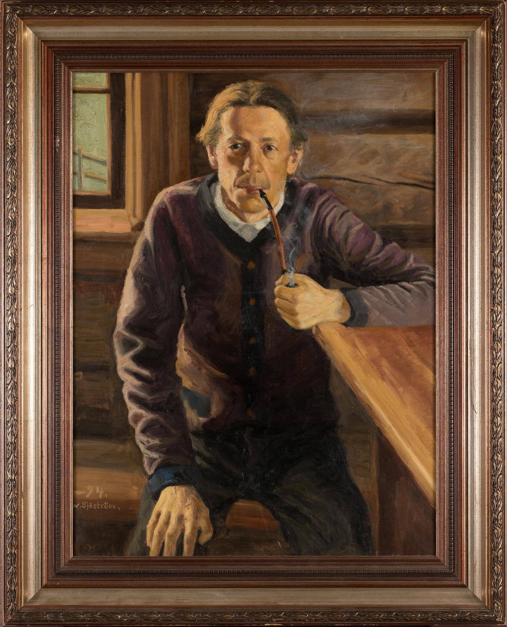 Wilho Sjöström, oil on canvas, signed and dated-94.