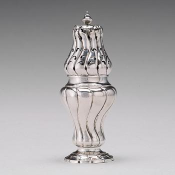 A Baltic 18th century sugar-caster, mark of Johan Diedrich Rehwald, Riga (1731-1781(-93)).