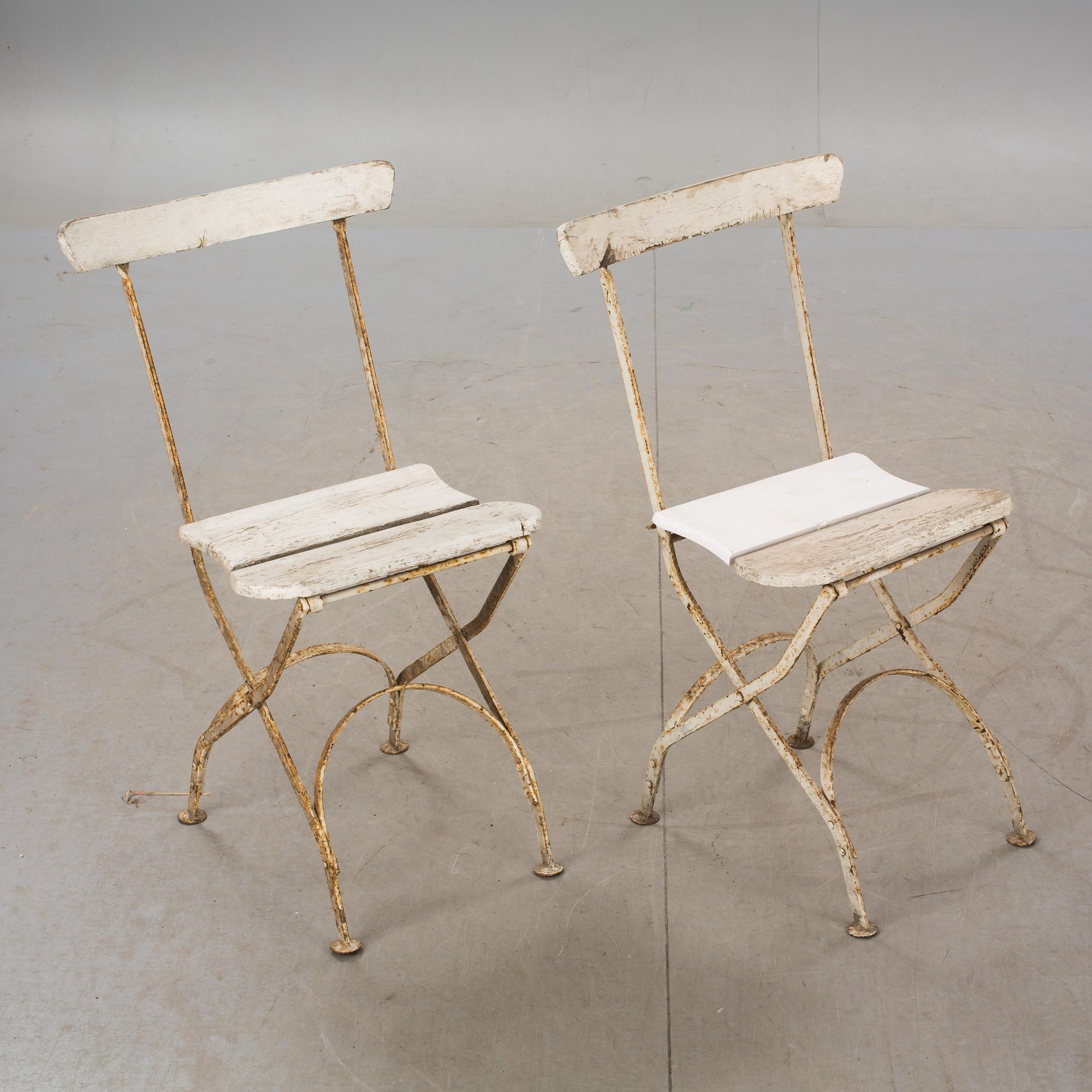 TRÄDGÅRDSMÖBLER, 4 delar. 1900-talets första del.