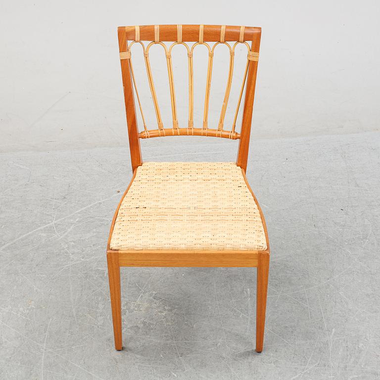 A mahogany chair, model 1165, designed by Josef Frank in 1947, Firma Svenskt Tenn.