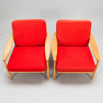 A pair of 1960's armchairs.
