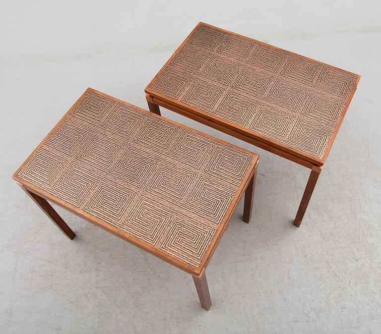BORD, 1 par, John Mørkegaard, Danmark, 1960-tal.