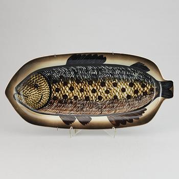 Gunnel Olin-Grönqvist, a porcelain fish platter, Arabia, Finland.