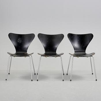 STOLAR, 3 st, "Sjuan", Arne Jacobsen, Fritz Hansen.