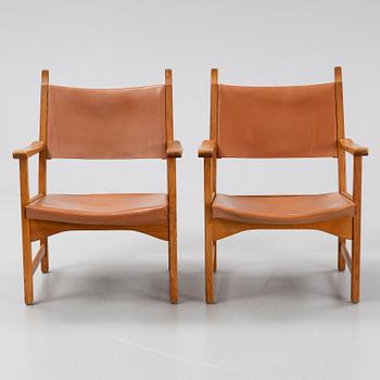 Carl Malmsten, & Yngve Ekström, a pair of easy chairs, model 'Caryngo', Swedese.