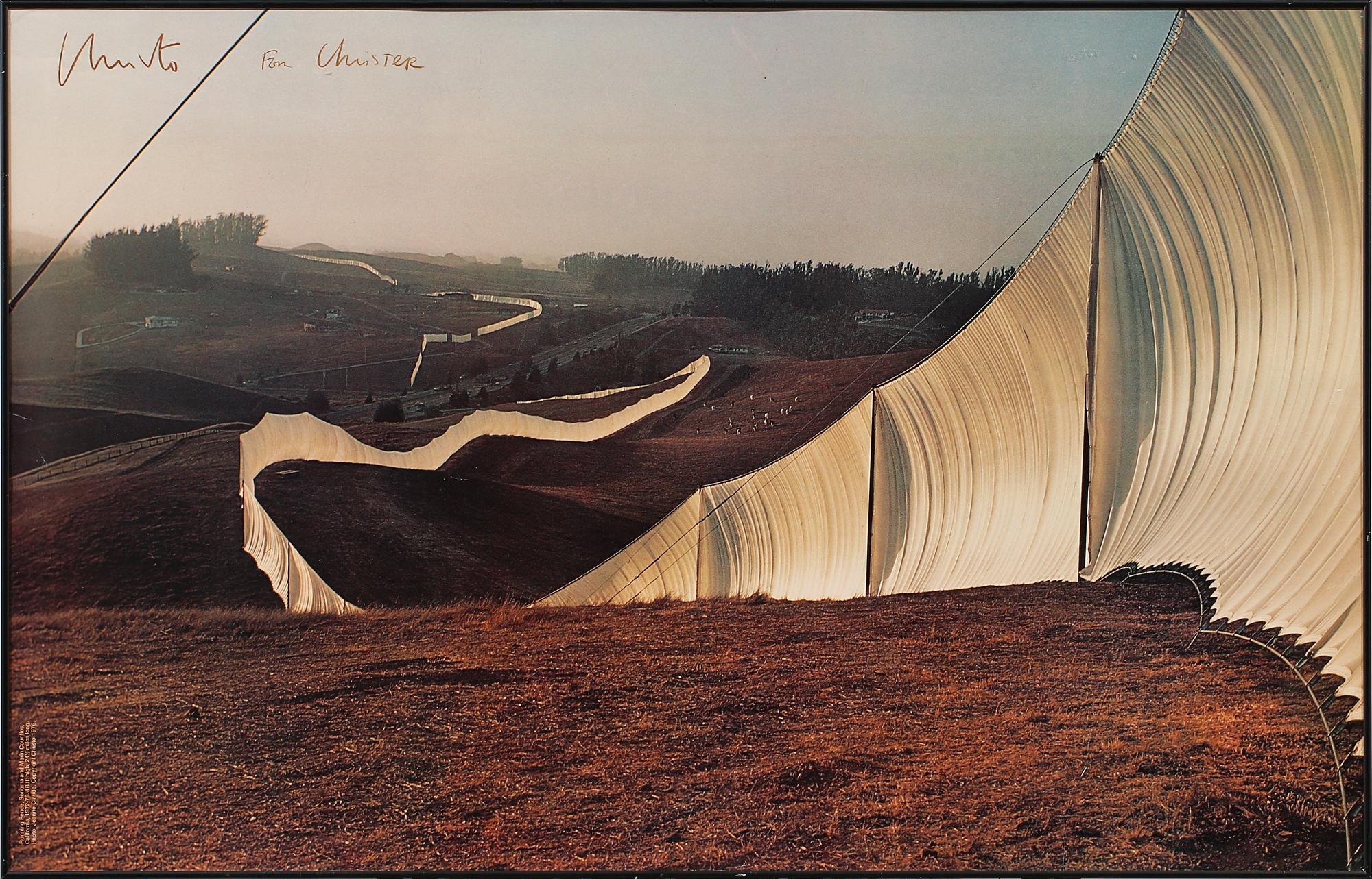 CHRISTO & JEANNE-CLAUDE, efter, färgoffset, signerat.