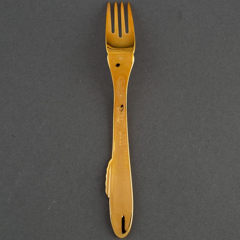 Seventeen 'Nobel' fish forks by Gunnar Cyrén for Gense.