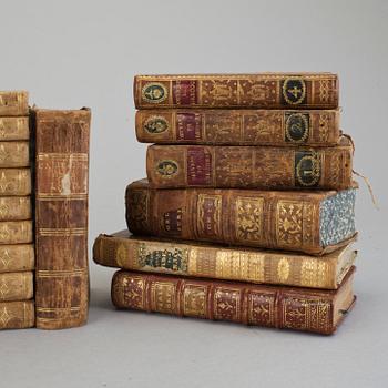 BOKPARTI, 28 vol, bla Oeuvres de Grecourt, 1700-1800-tal.