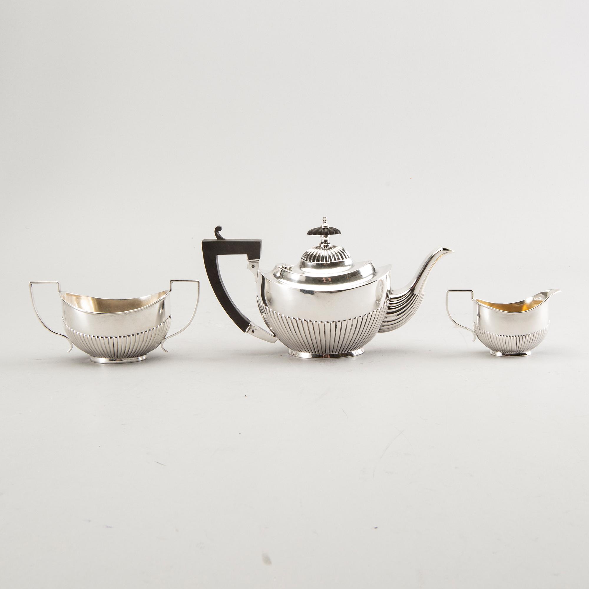 Teservis 3 dlr silver Österrike/Ungern 1870-tal.