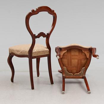 STOLAR, 4 st, rokokostil, 1800-talets slut.