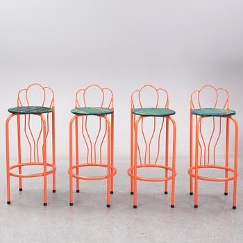 Kristoffer Sundin, Fredrik Paulsen och Simon Klenell, a set of four bar stools.