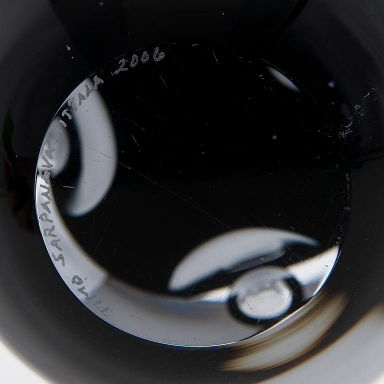 A GLASS SCULPTURE, "Claritas", signed Timo Sarpaneva Iittala 2006.