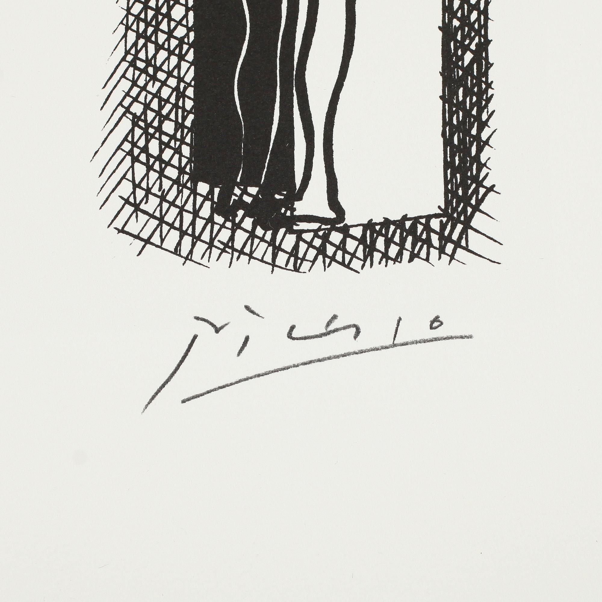 PABLO PICASSO, efter, litografi, numrerad 912/1200.