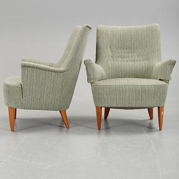 FÅTÖLJER, ett par, 1900-talets mitt.