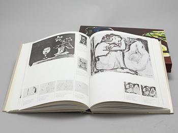 Books, 4 artbooks about Picasso and his work, 20th century 3rd quarter.