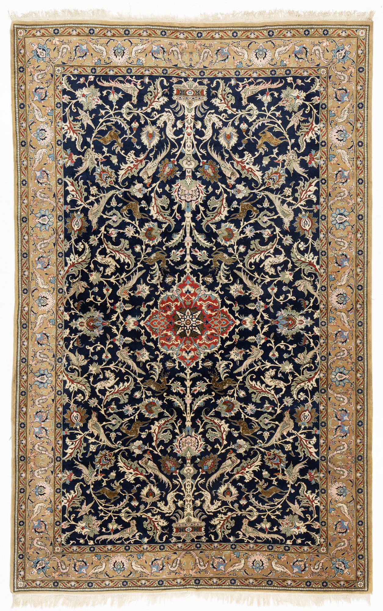 Matta, Ghom, part silk, ca 357 x 223 cm.