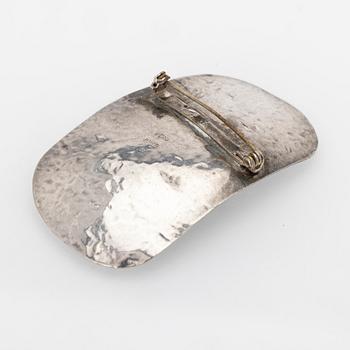 Brosch av silver och emalj, Peru 1950/60-tal.