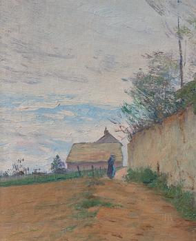 Wilhelm Behm, Country road, outskirts of Paris.