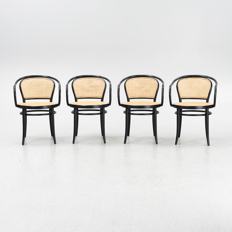 Michael Thonet, A set of four bent-wood and rattan 'No 30´chairs, TON.