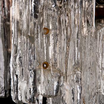 TAKLAMPA, "Ice block chandelier", J.T Design, Kalmar, Österrike, 1960-tal.