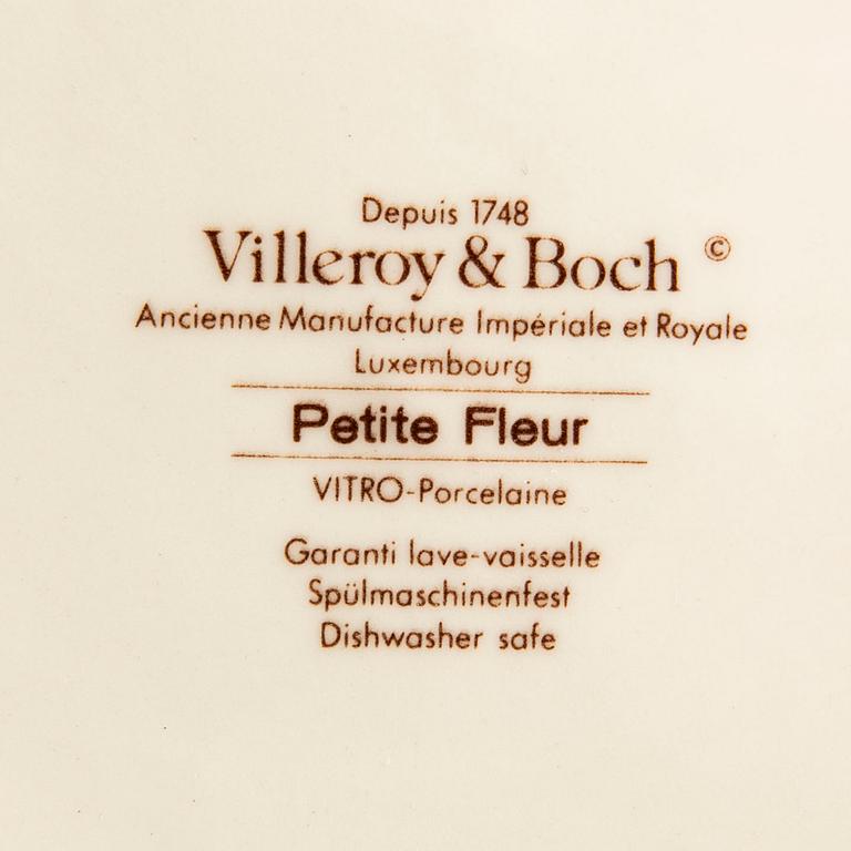Servis 49 dlr "Petite Fleur", Villeroy & Bosch, 1900-talets slut, porslin.