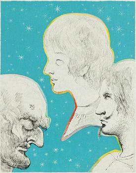 Salvador Dalí, "Merville and His Sons Reunited", from "Three Plays by the Marquis de Sade".