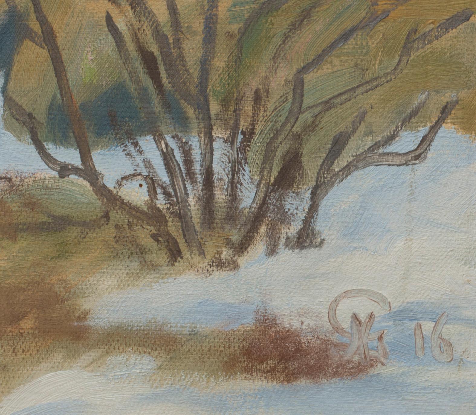 GÖSTA NYSTROEM, oil on canvas signed and dated 16.