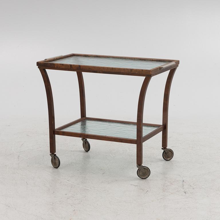 A serving trolley, 1930's.