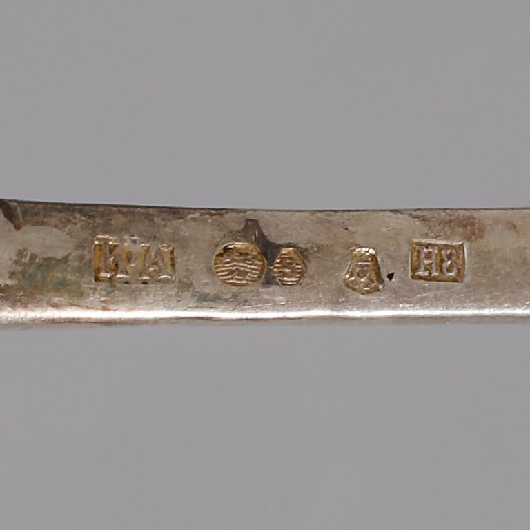 TESKEDAR, 15 st, silver, svenska importstämplar, 1930-tal, vikt 296 g.