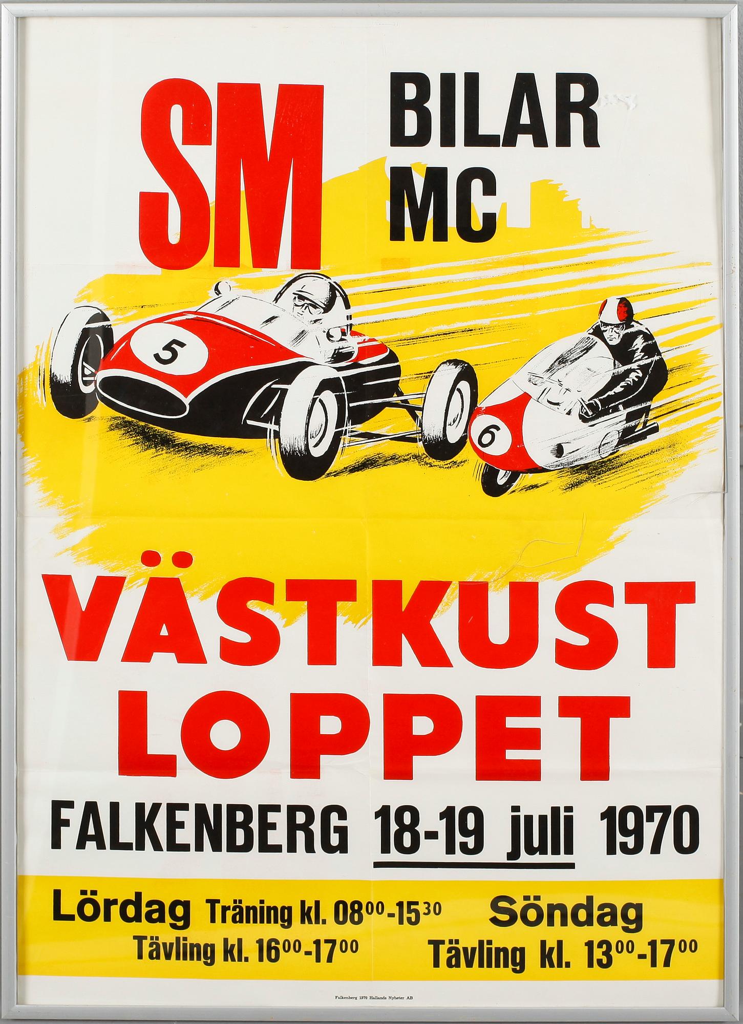 AFFISCHER, 4 st, 1900-talets andra hälft.