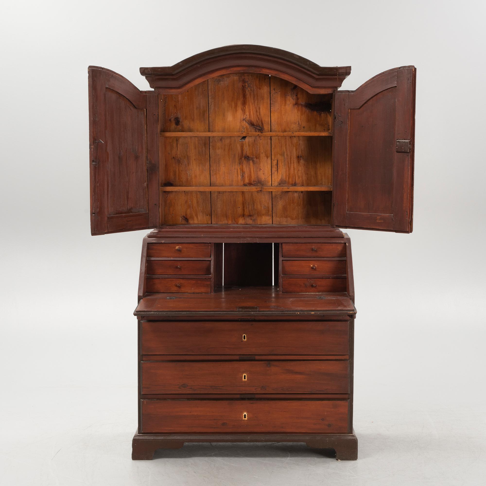 A 18th/19th writing cabinet.